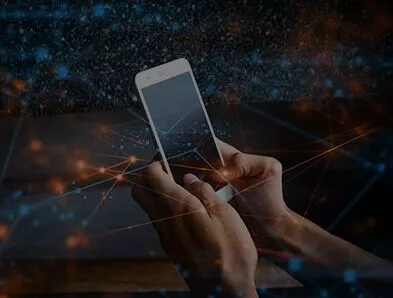 Mobile app being tested on a smartphone