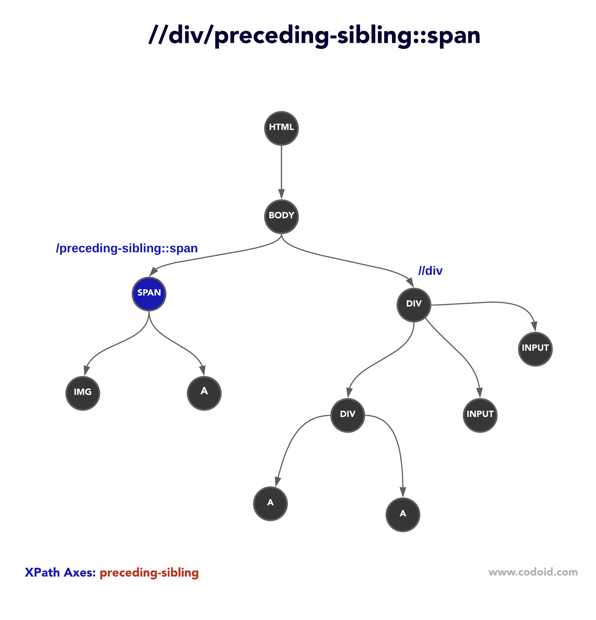 xpath preceding-sibling