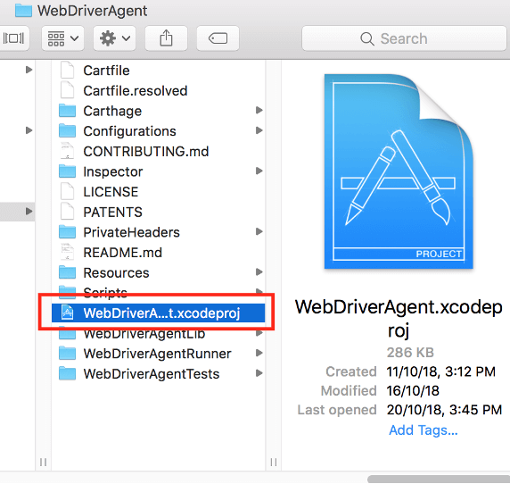 Webdriver Agent in Appium Setup for IOS Device