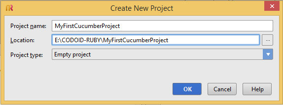 Step1-Create Empty Ruby Project