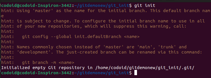 Git init Command