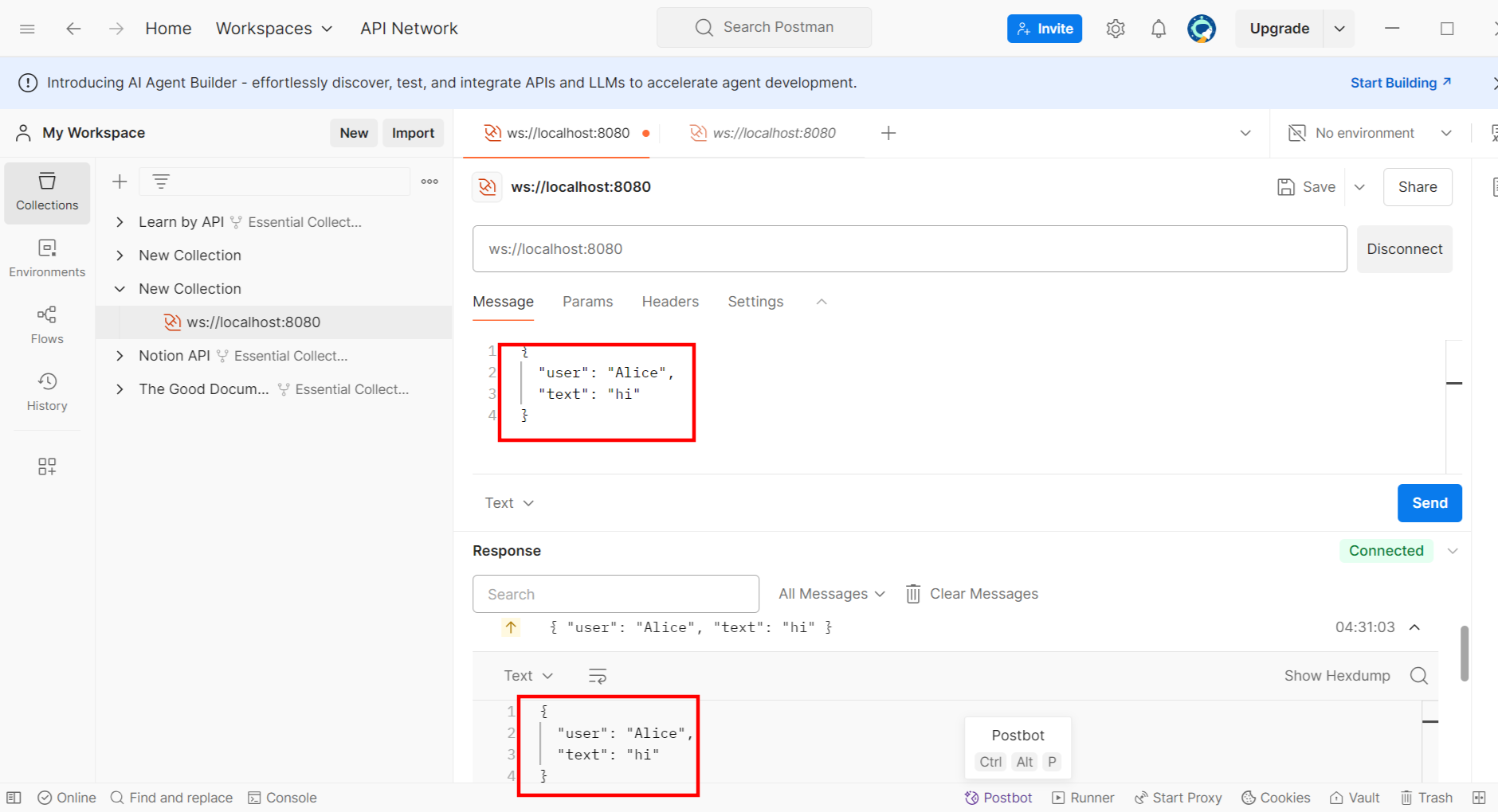 How to test WebSockets