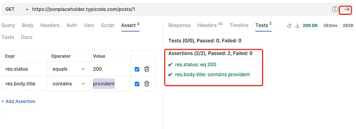 Adding Test Assertions Using Built-in Assert - Bruno API Automation