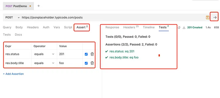 Test Assertions Using Built-in Assert- Bruno API Automation