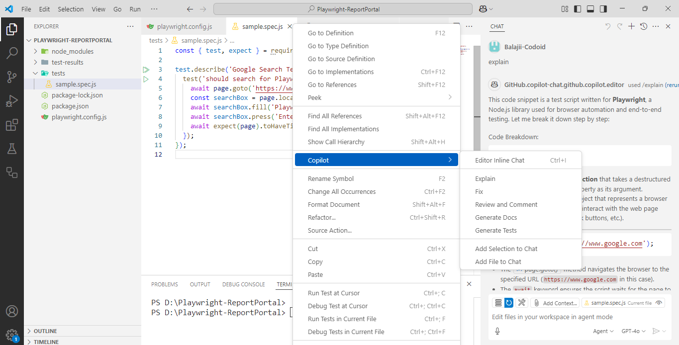 Editor Inline Chat to use Copilot Chat