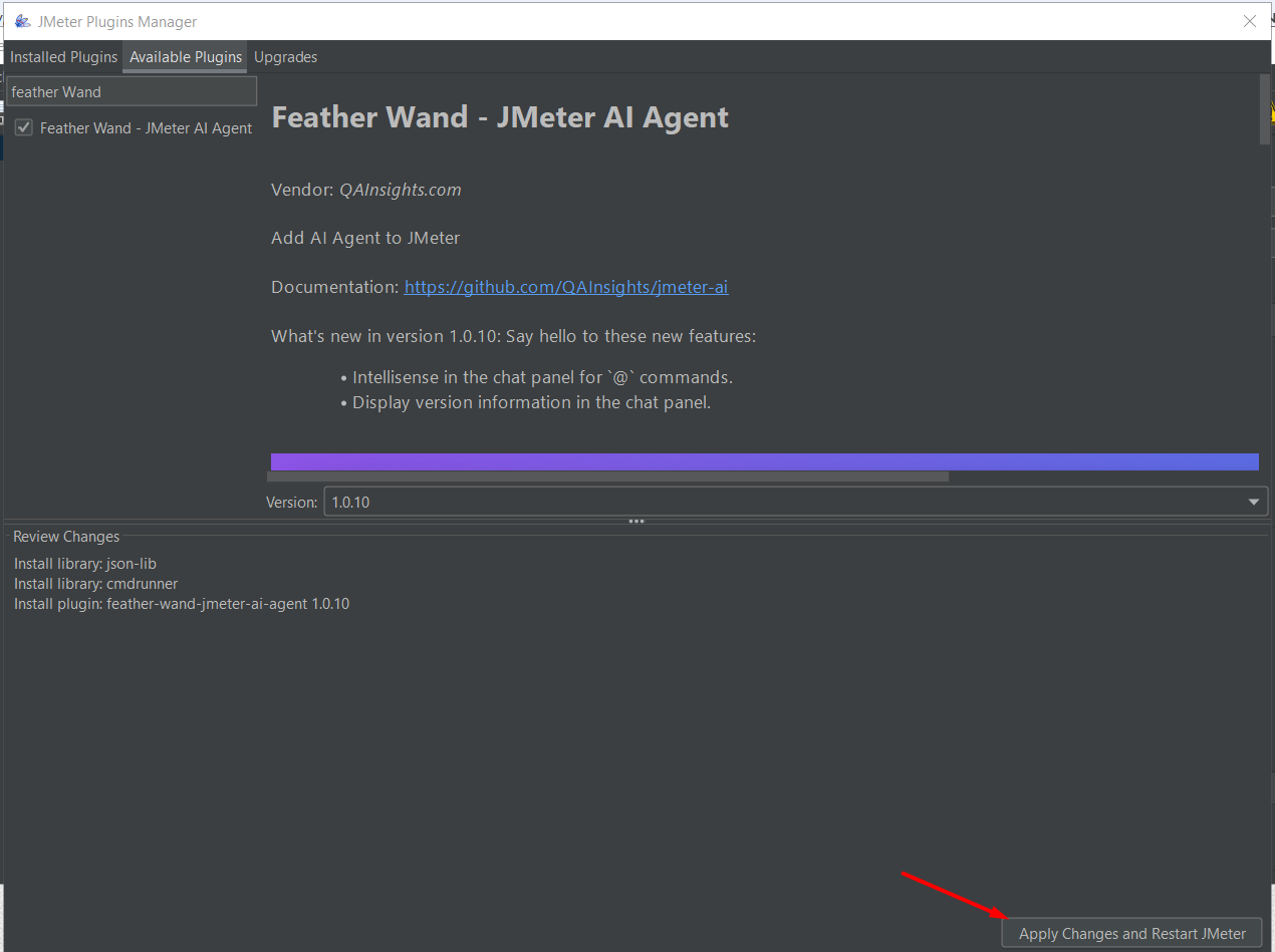 Feather Wand JMeter