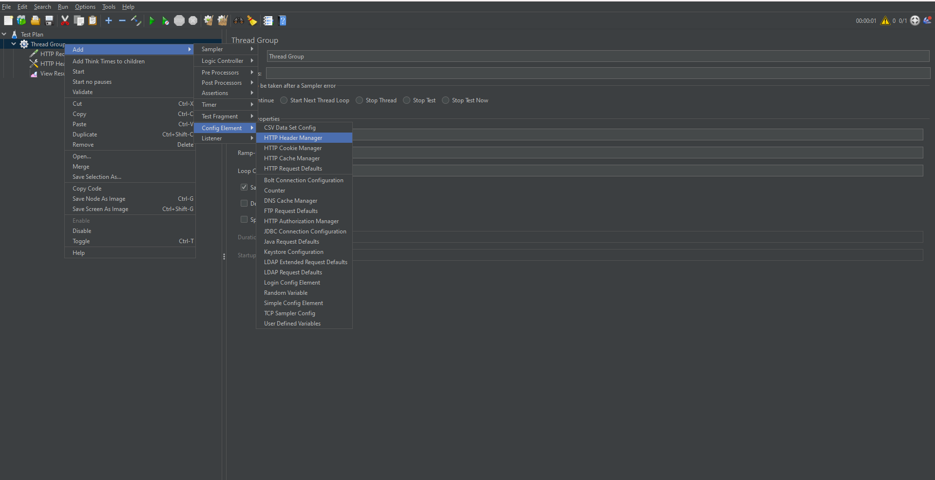 Authorization with HTTP Header Manager