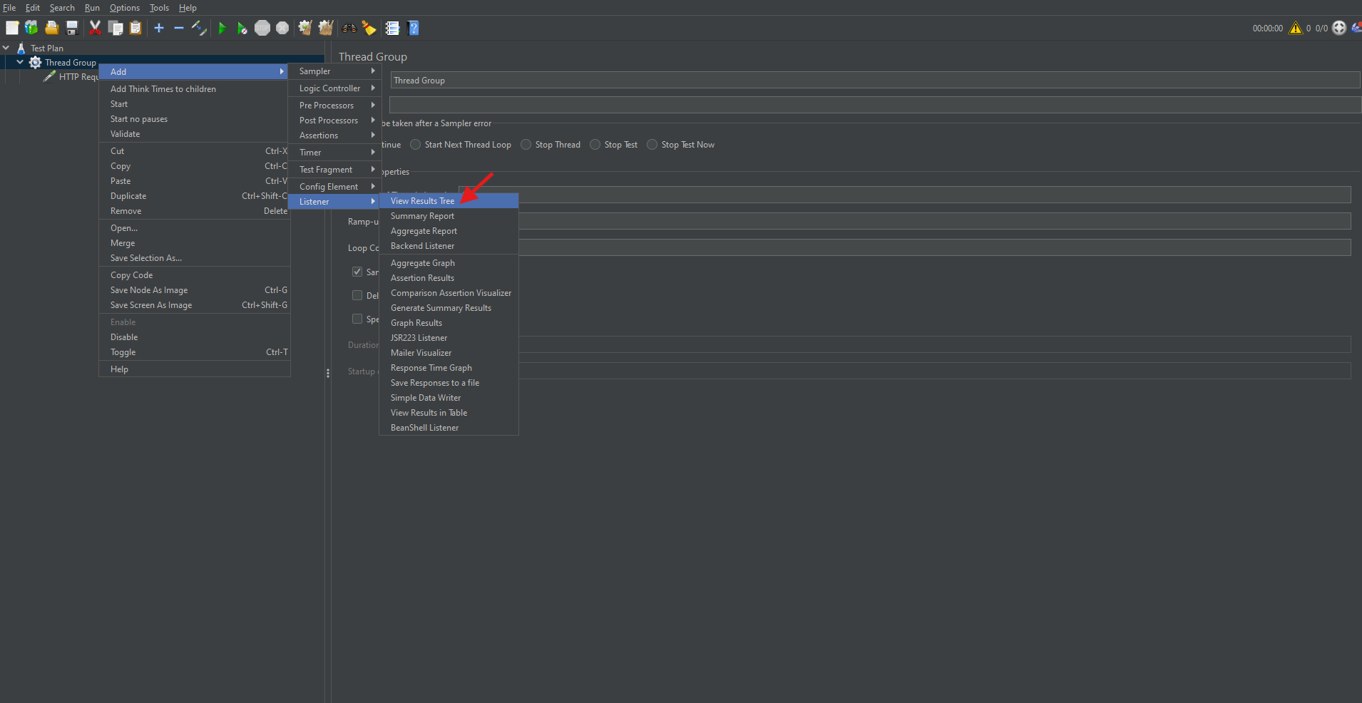 Add a Listener Jmeter Tutorial