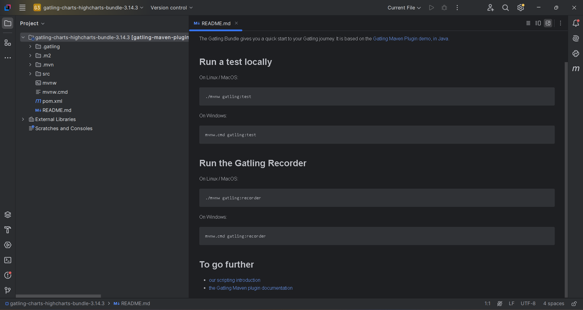 Use Gatling with an IDE