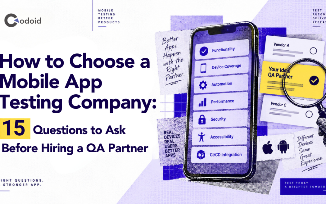 How to Choose a Mobile App Testing Company: 15 Questions to Ask Before Hiring a QA Partner