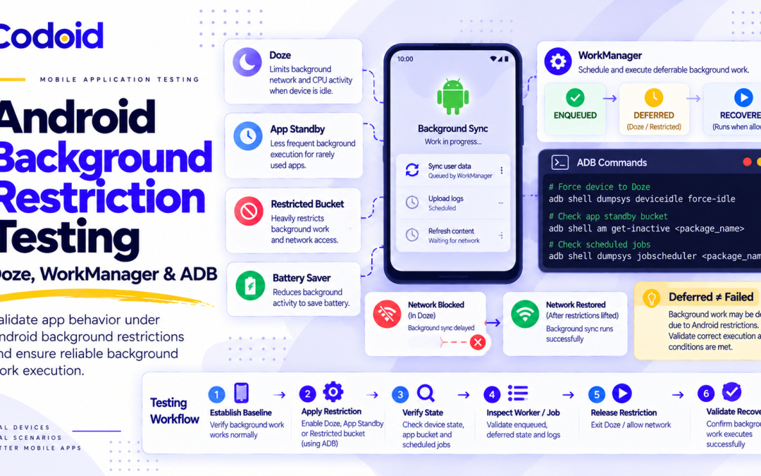 Android Background Restriction Testing: Doze, WorkManager & ADB