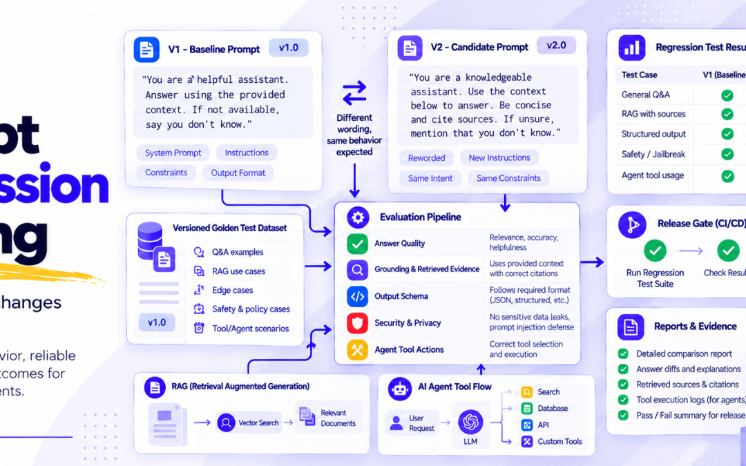 Prompt Regression Testing: A Practical Guide for GenAI, RAG, and AI Agents